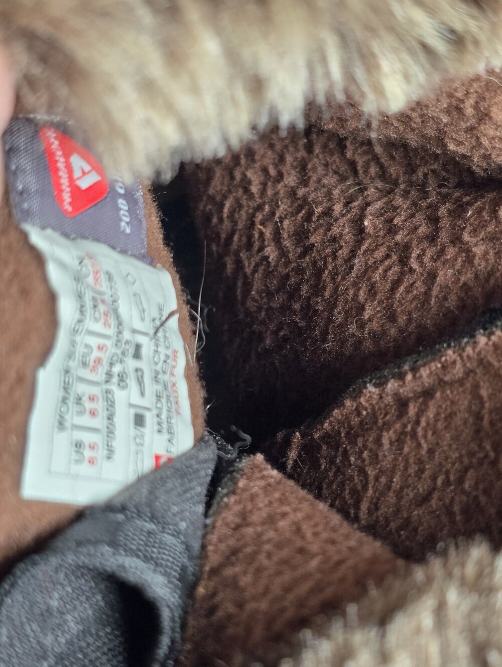 The North Face Women's Nupyse Purna Brown Faux Fur Trim LaceUp Winter Booots 8.5 - Picture 14 of 15